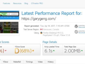 测试网站页面打开速度和评分