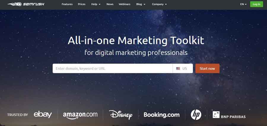 SEMrush-Google SEO综合查询工具
